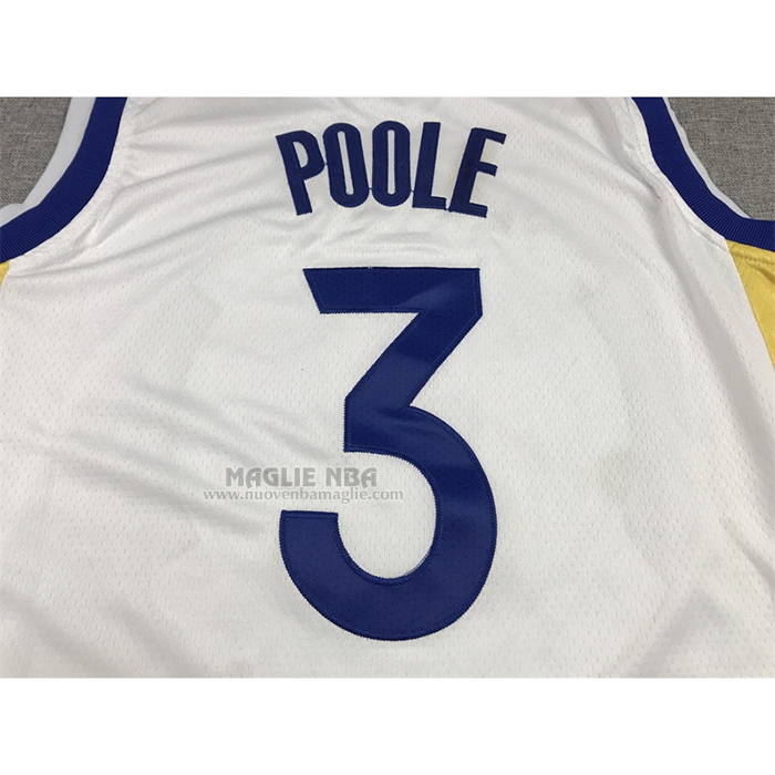 Maglia
 Jordan Poole NO 3 Golden State Warriors Association Bianco
